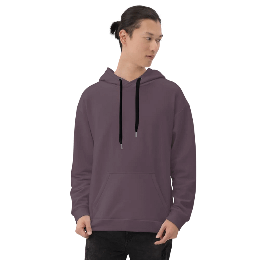 Plain Mauve Soft Summer Unisex Recycled Polyester Heavyweight Premium Hoodie by Treasure Pie product image (9)
