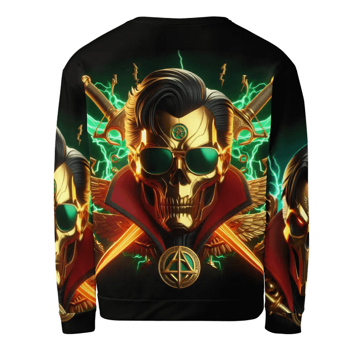 Golden Robot-Skull Face - Unisex Sweatshirt #28 product image (2)