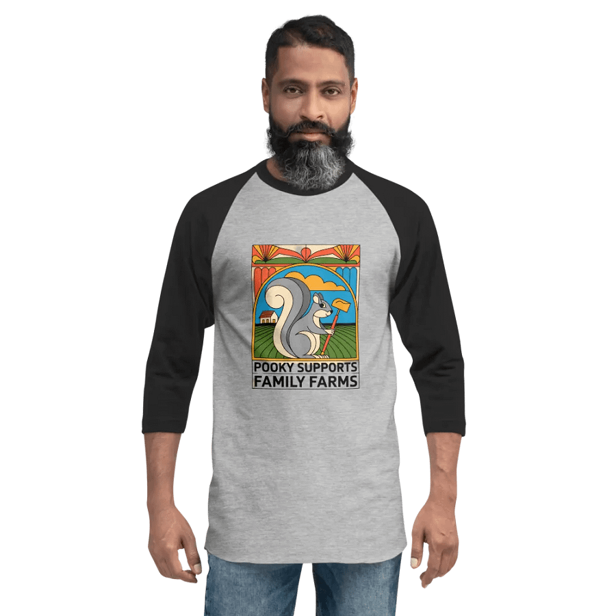 Pooky's Farming Adventure Raglan Tee product image (2)