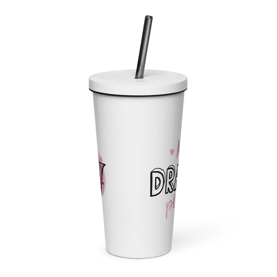 Vaso de acero inoxidable con pajita product image (1)