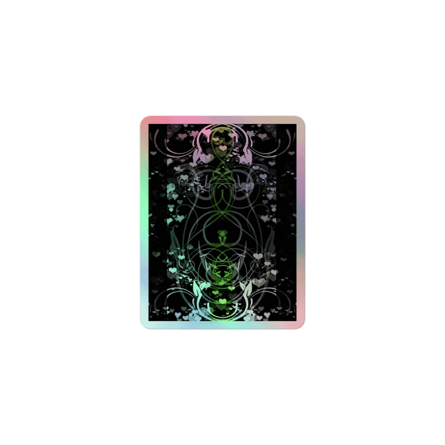 Agender Flag Sticker (Flourish Variation) product image (1)