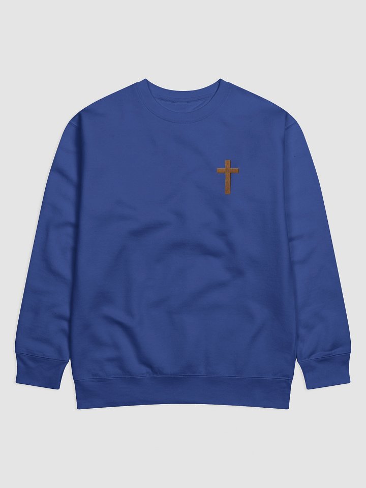 Be Still - Psalm 46:10 Bible Verse Sunset Mountain Design Crewneck product image (2)
