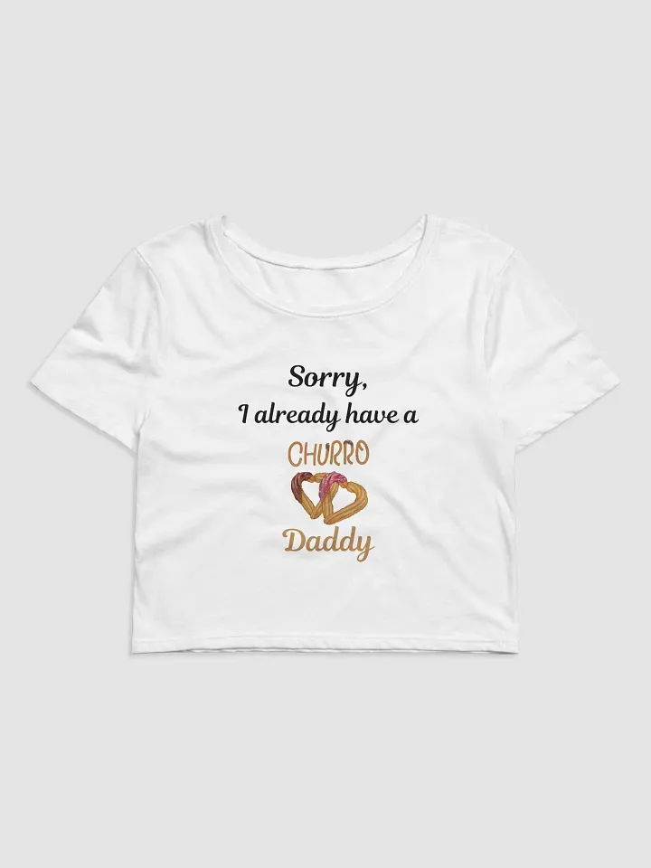 Churro Daddy Heart Women's Crop Tee product image (1)