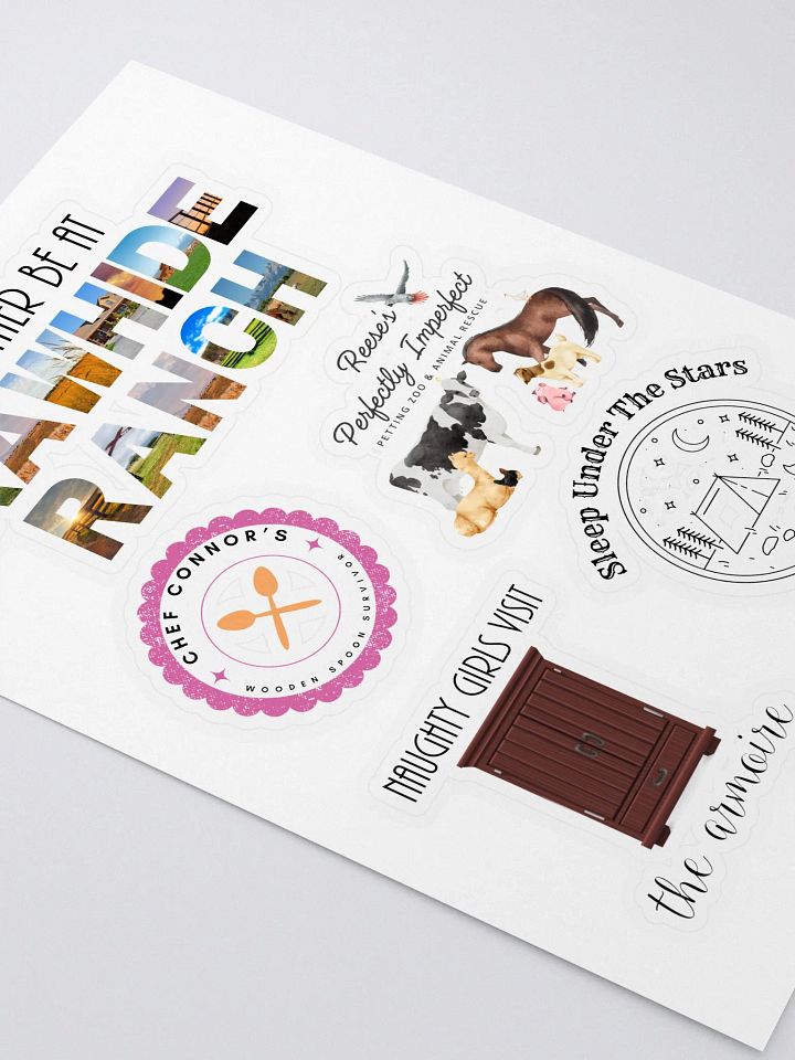 I'd Rather Be At Rawhide Kiss Cut Sticker Sheet product image (2)
