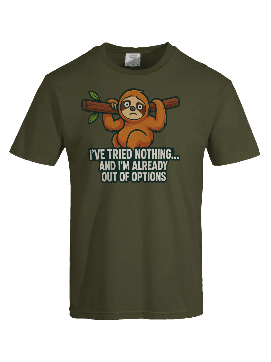 Sloth 'Out of Options' Heavyweight Tee product image (86)