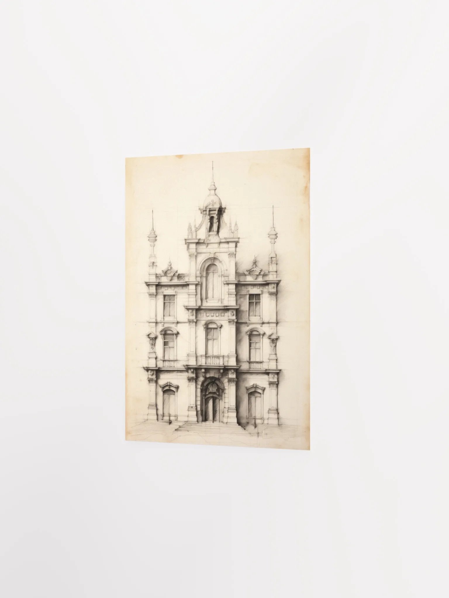 Academia Allure: Architecture Sketch I Art Print product image (2)