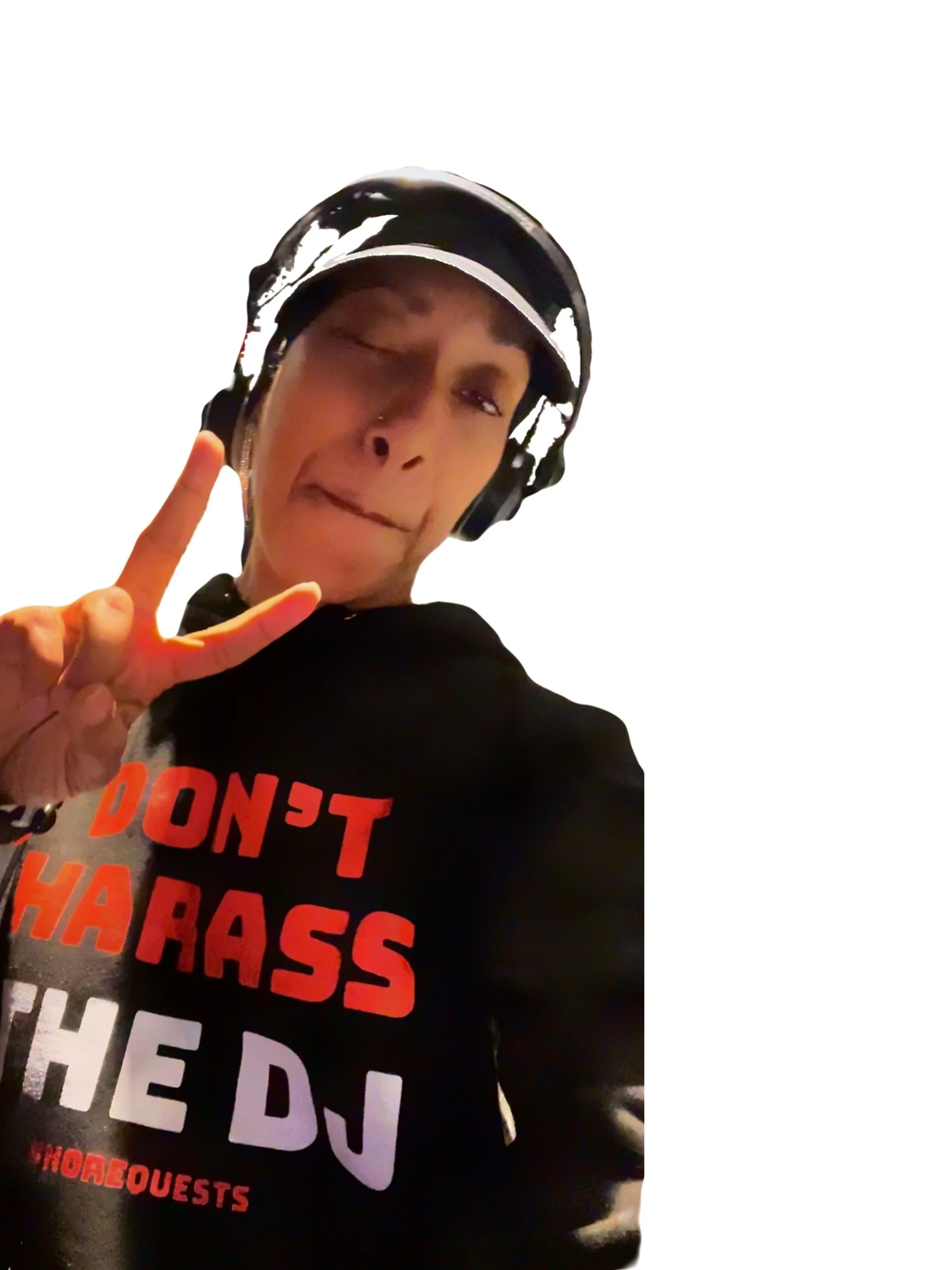 DONT HARASS THE DJ - Black Hoodie product image (9)