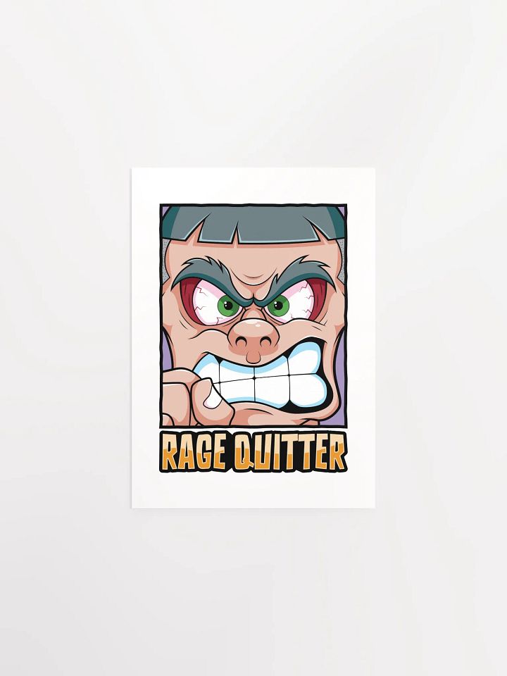 Funny Gamer Poster – Retro Rage Quit Wall Art product image (1)