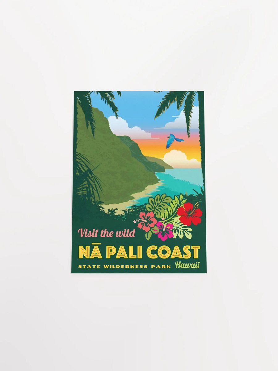 Vintage-Style Na Pali Coast Travel Poster product image (3)