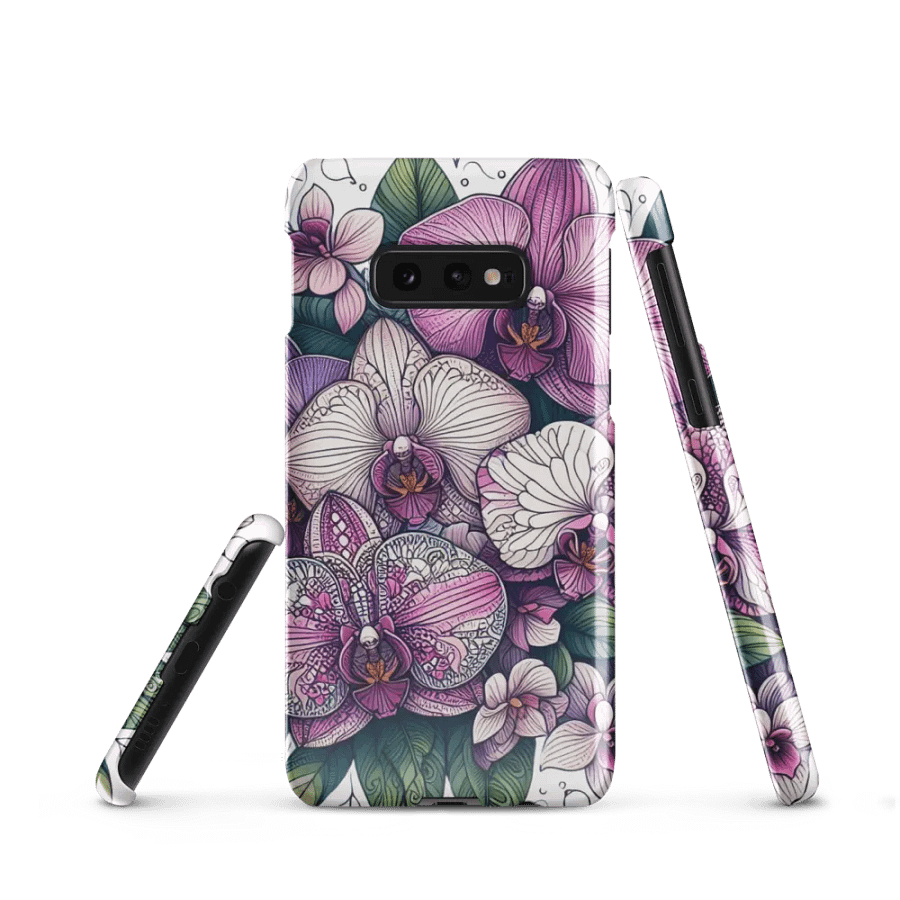 Snap Case for Samsung® | AI Design orchid flower mandala product image (2)