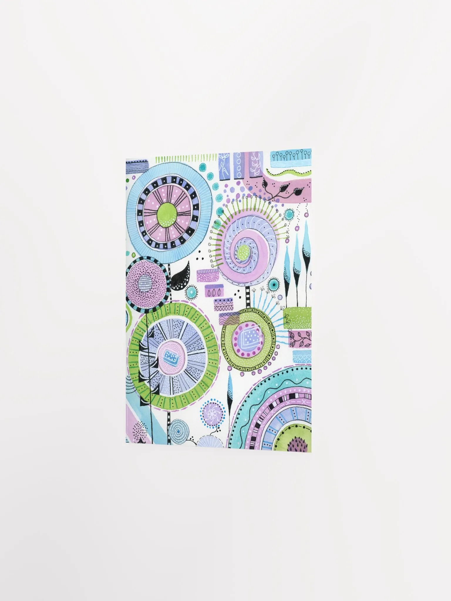 Whimsical Flower Spiral Dreams Poster product image (5)