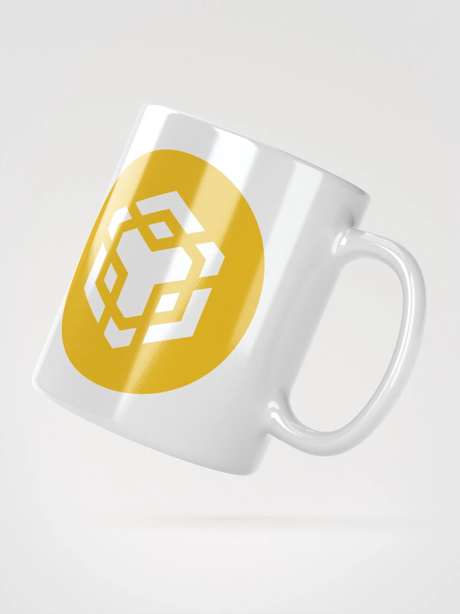 BNB Logo White Glossy Mug product image (1)