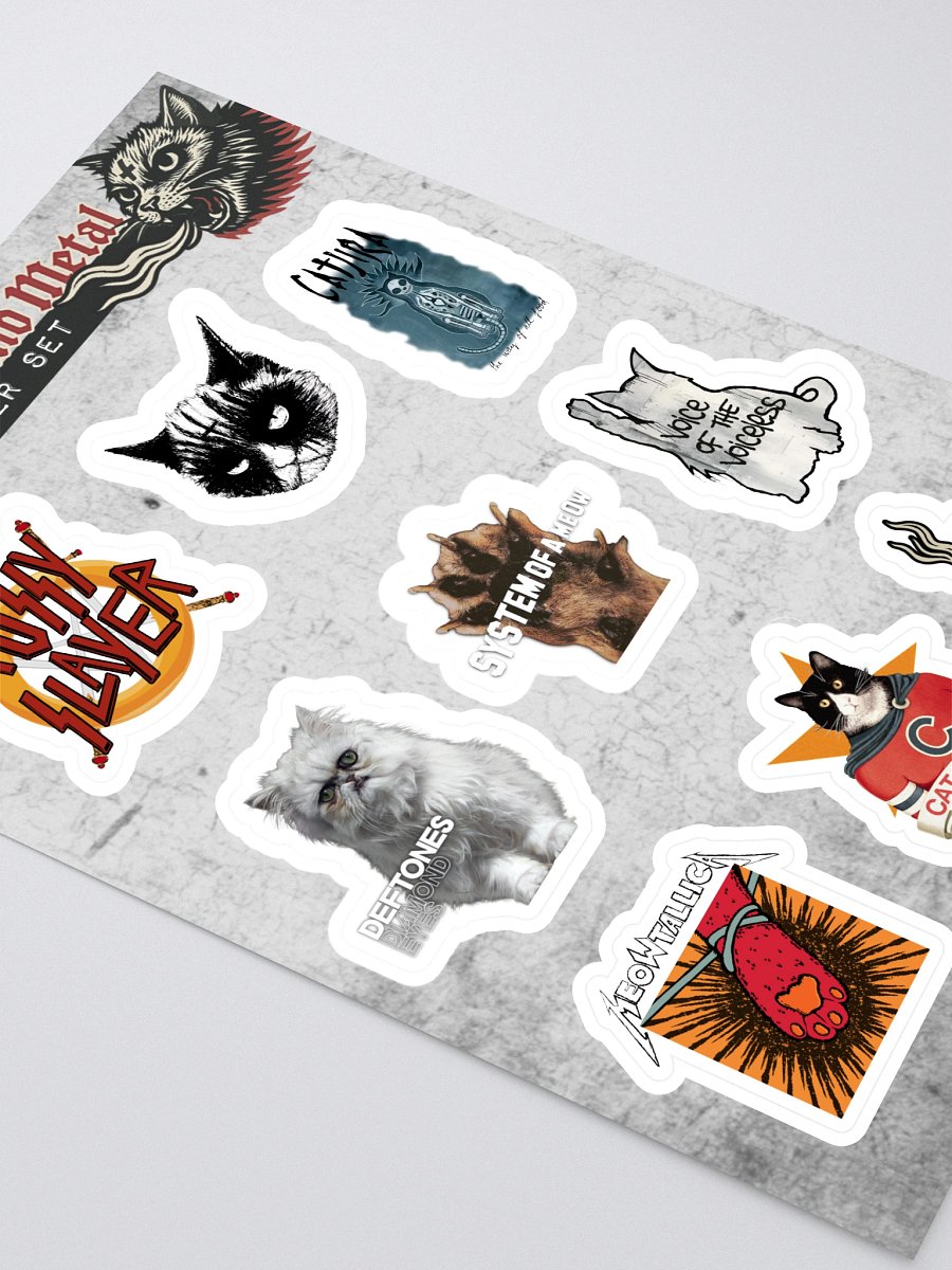 Cats and Metal Sticker Set 1 product image (2)