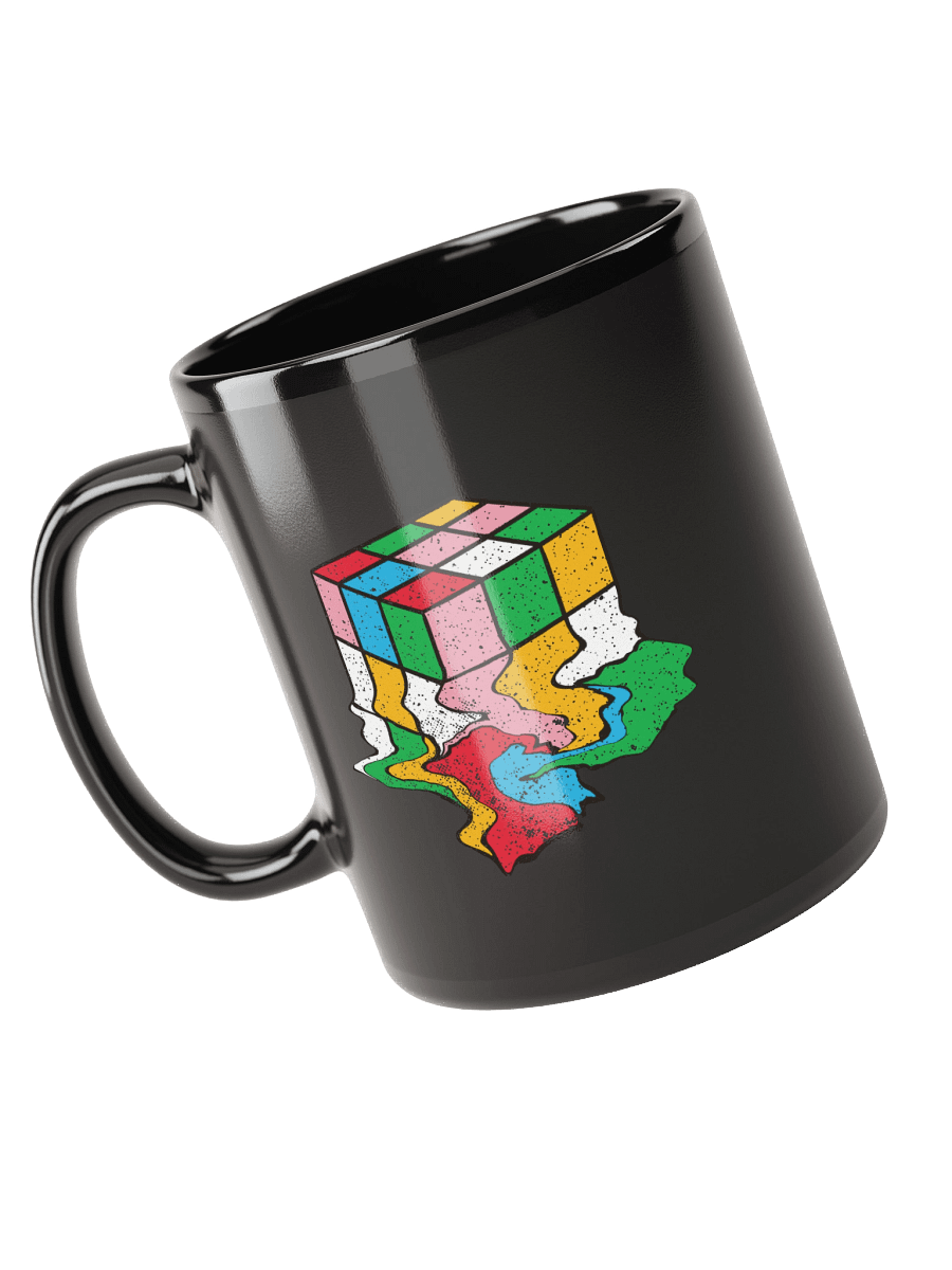 Melting Cube Black Mug - Double Sided Print product image (5)