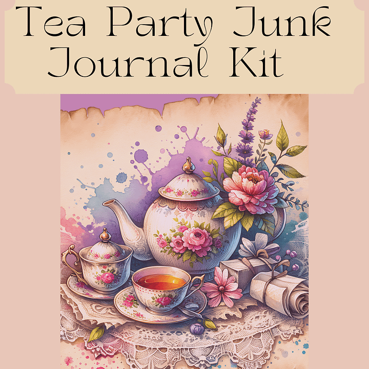 Tea Party Junk Journal Kit product image (1)