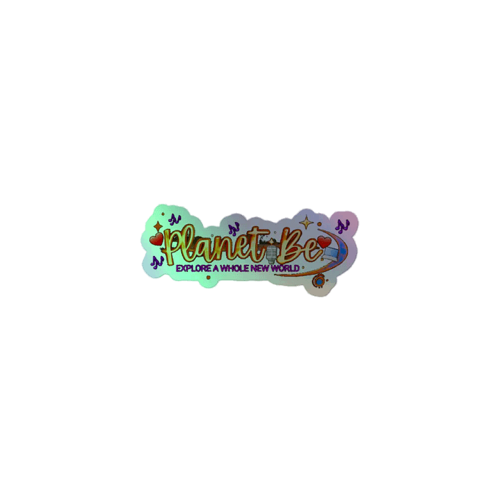 Planet Be Holographic Sticker Sheet product image (1)