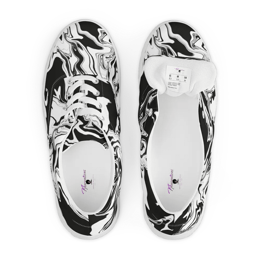 Monochrome Swirl Lace-Up Shoes product image (7)