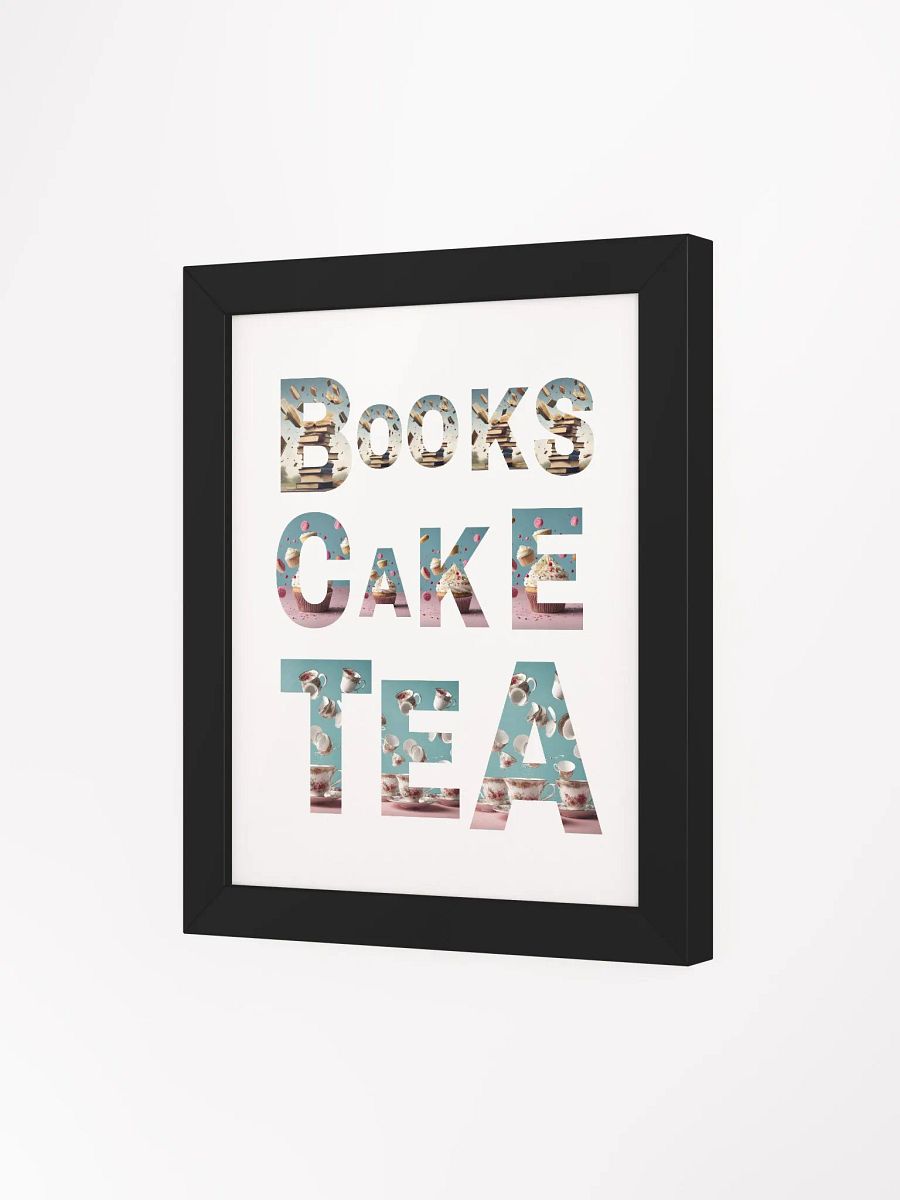 Books Cake Tea Framed Poster Print product image (83)