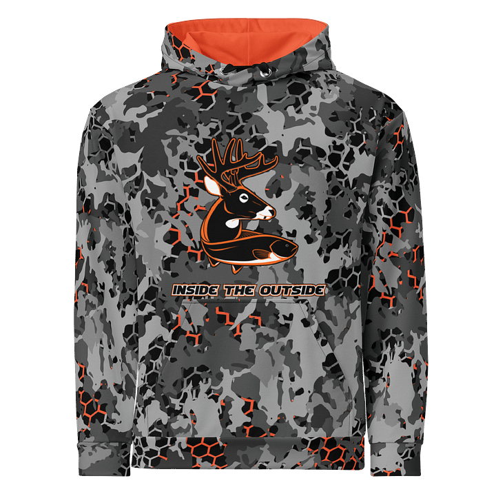 Greyscale Orange Camo Hoodie product image (1)