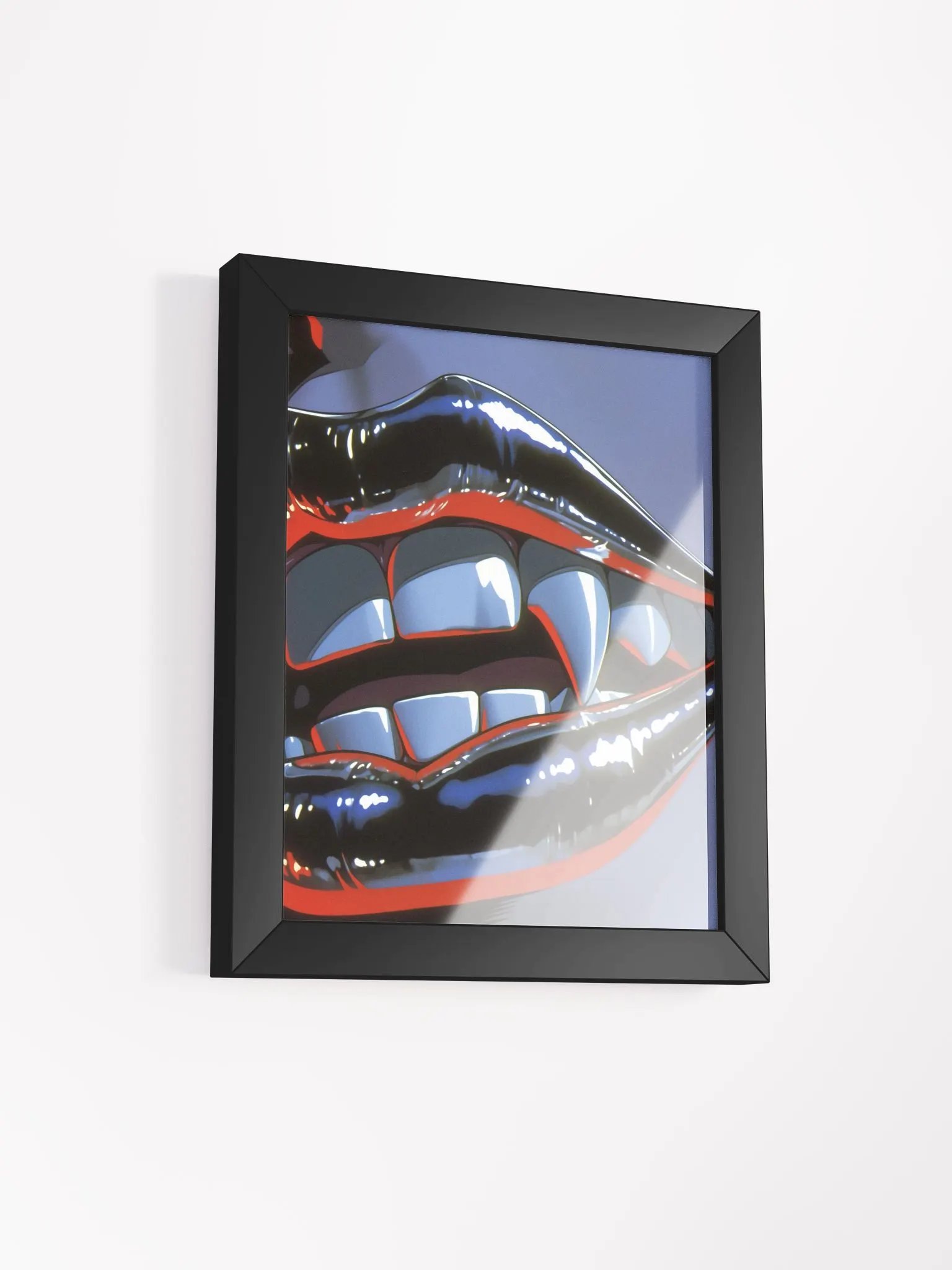 "Kiss that leaves it's mark" Framed Poster product image (2)