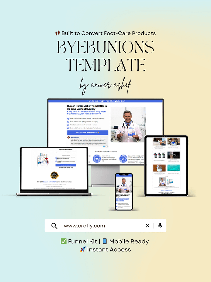 Byebunions Funnelish Templates product image (1)