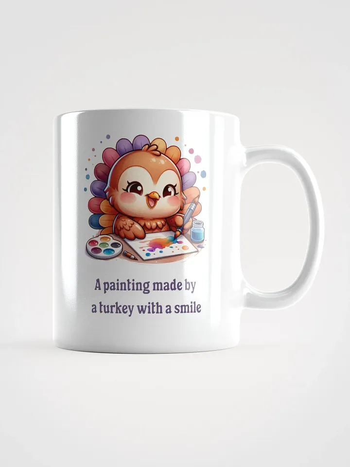 A Painting Made By A Turkey With A Smile Mug product image (1)