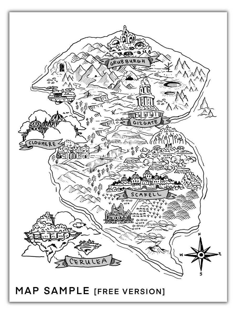Simple Fantasy Map Stickers [FREE VERSION] product image (4)