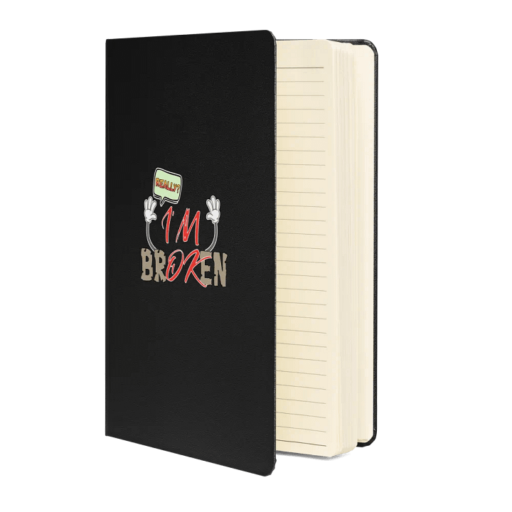 Im Broken Im Ok Playful Distress Hardcover Notebook product image (2)