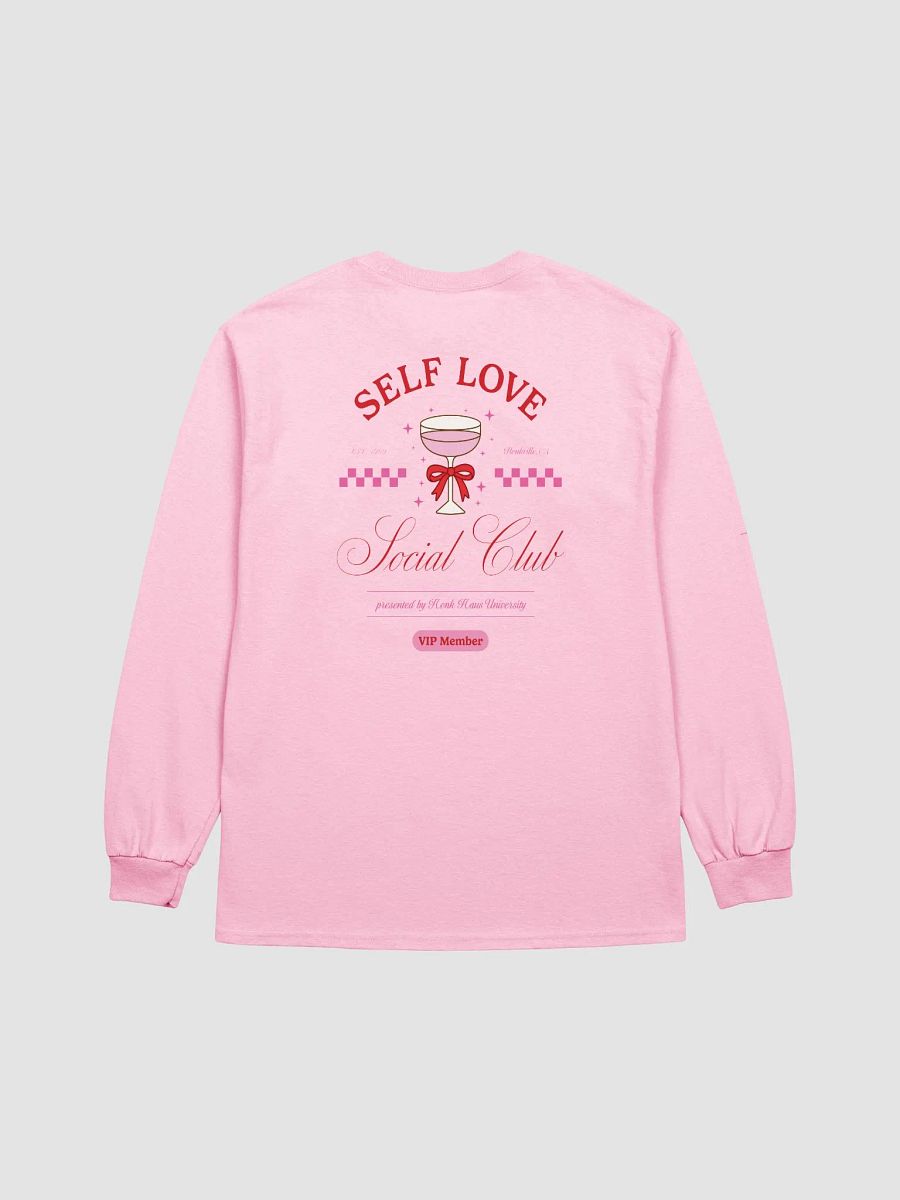 self love club printed long sleeve [red lettering] product image (2)
