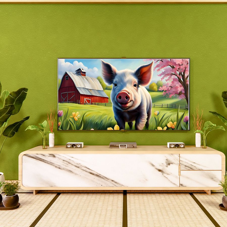 A Pig's Life TV Frame Art product image (2)