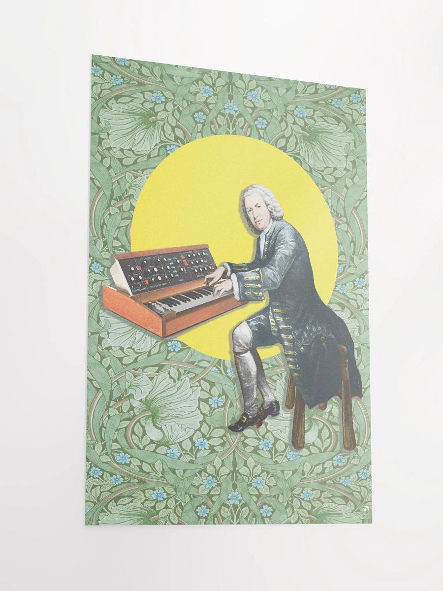 Prelude and Moogue by Frank Fonik (Minimoog - baroque version), Techno EDM Enhanced Matte Paper Poster product image (2)
