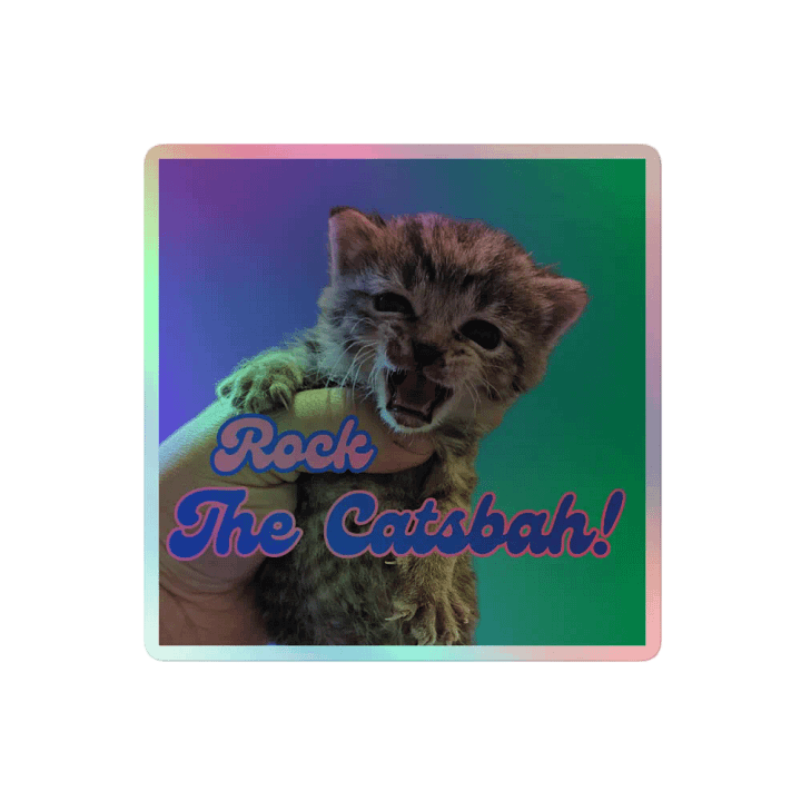 Rock The Catsbah! Holographic Sticker product image (2)