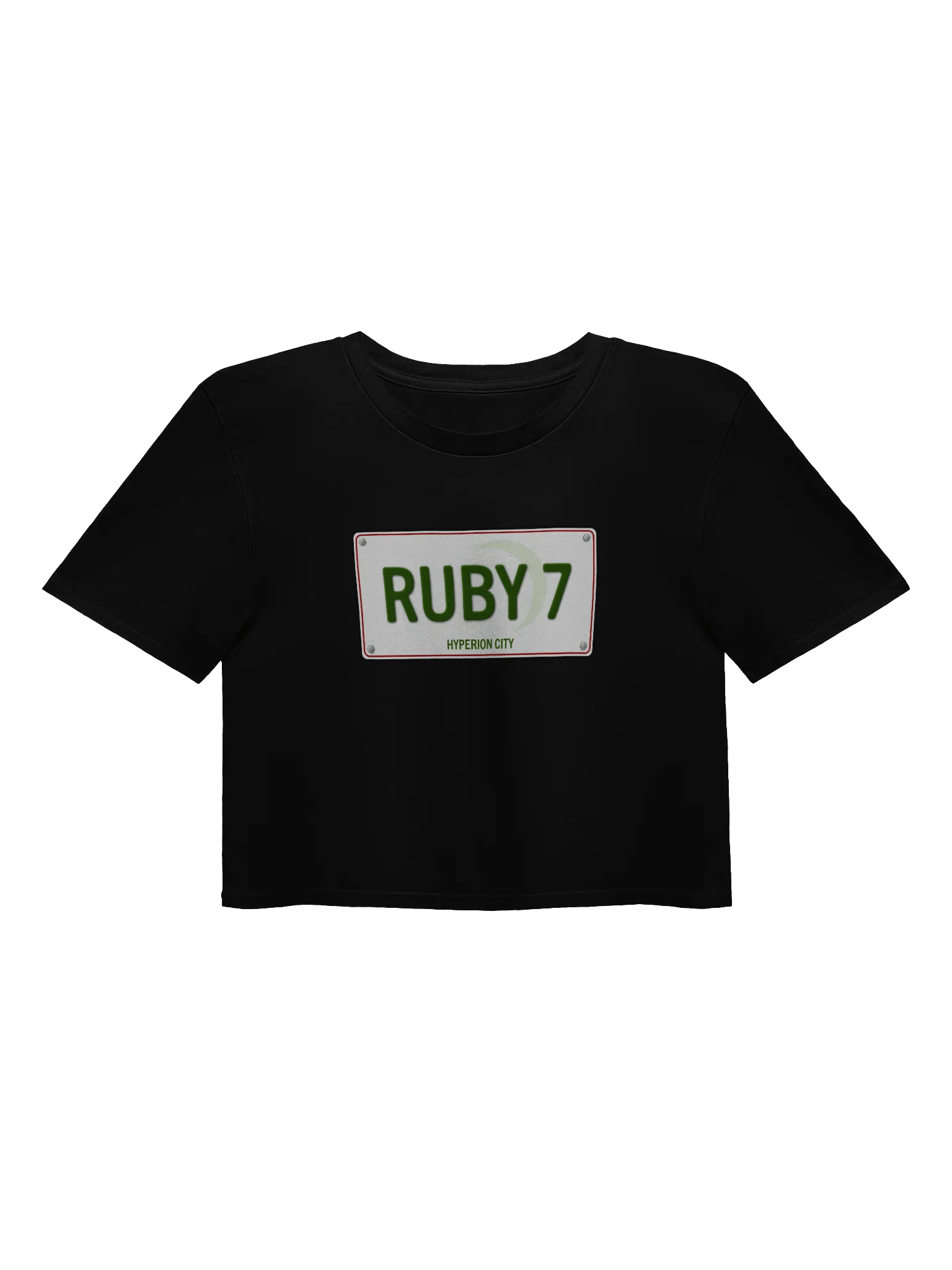 Ruby 7 License Plate Crop Top product image (1)