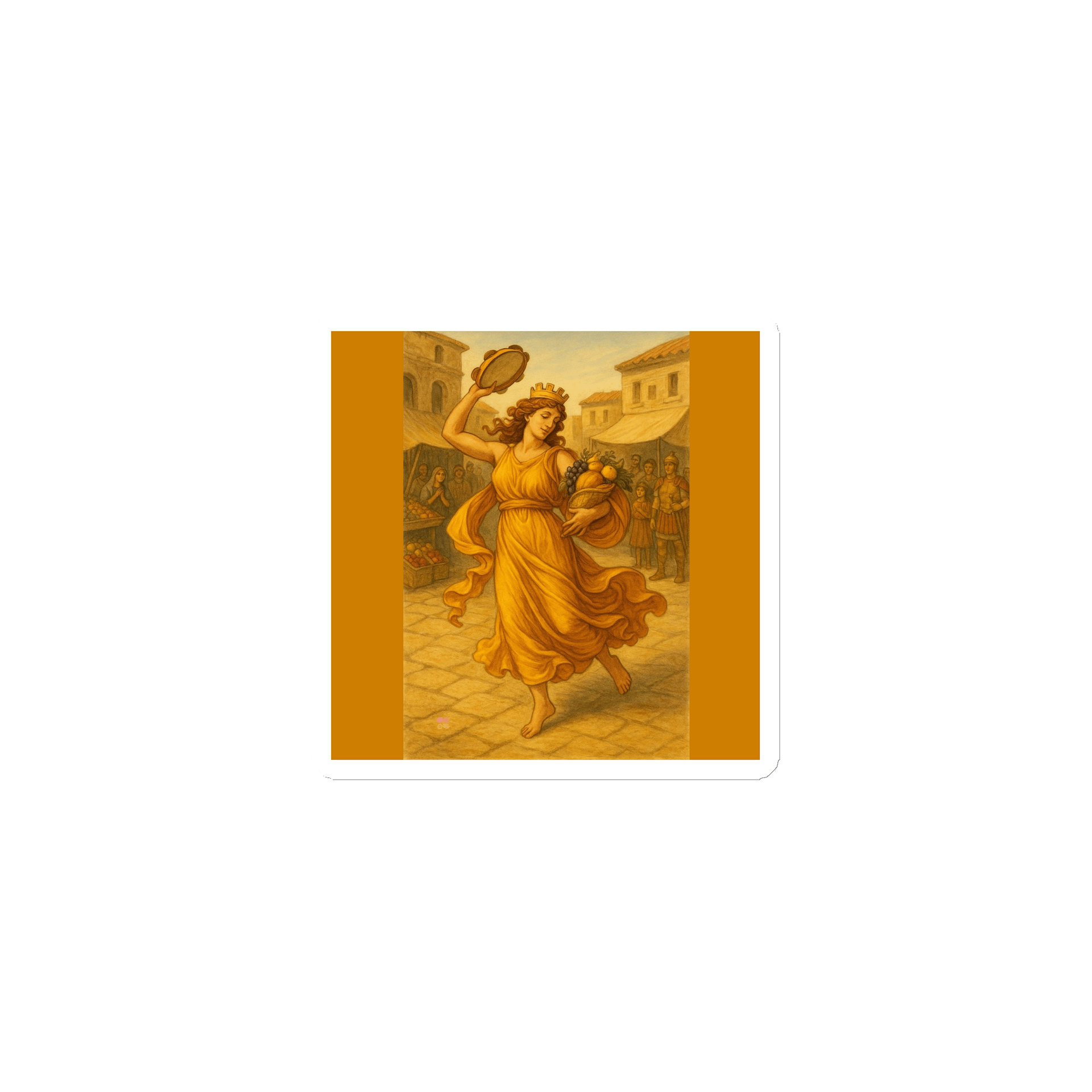 Goddess Fortuna Annonaria's Dance Vinyl Magnet product image (1)