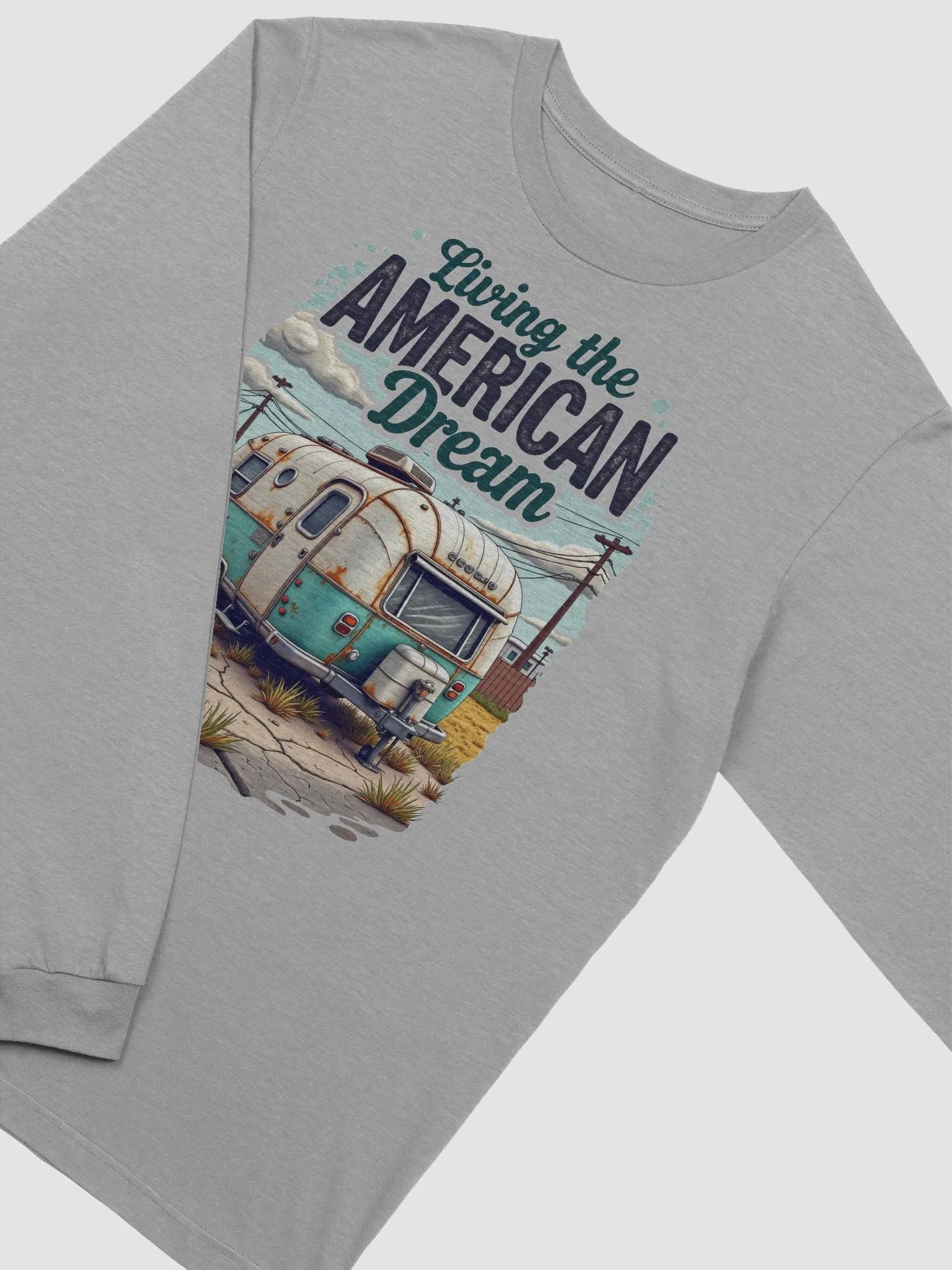 American Dream Vintage Camper Long Sleeve Tee product image (30)
