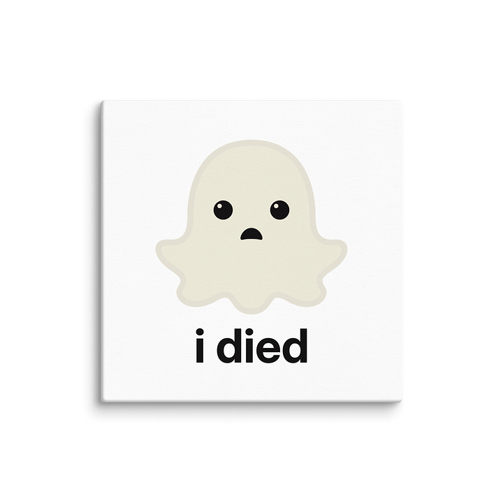 Sad Ghost Canvas Print product image (12)