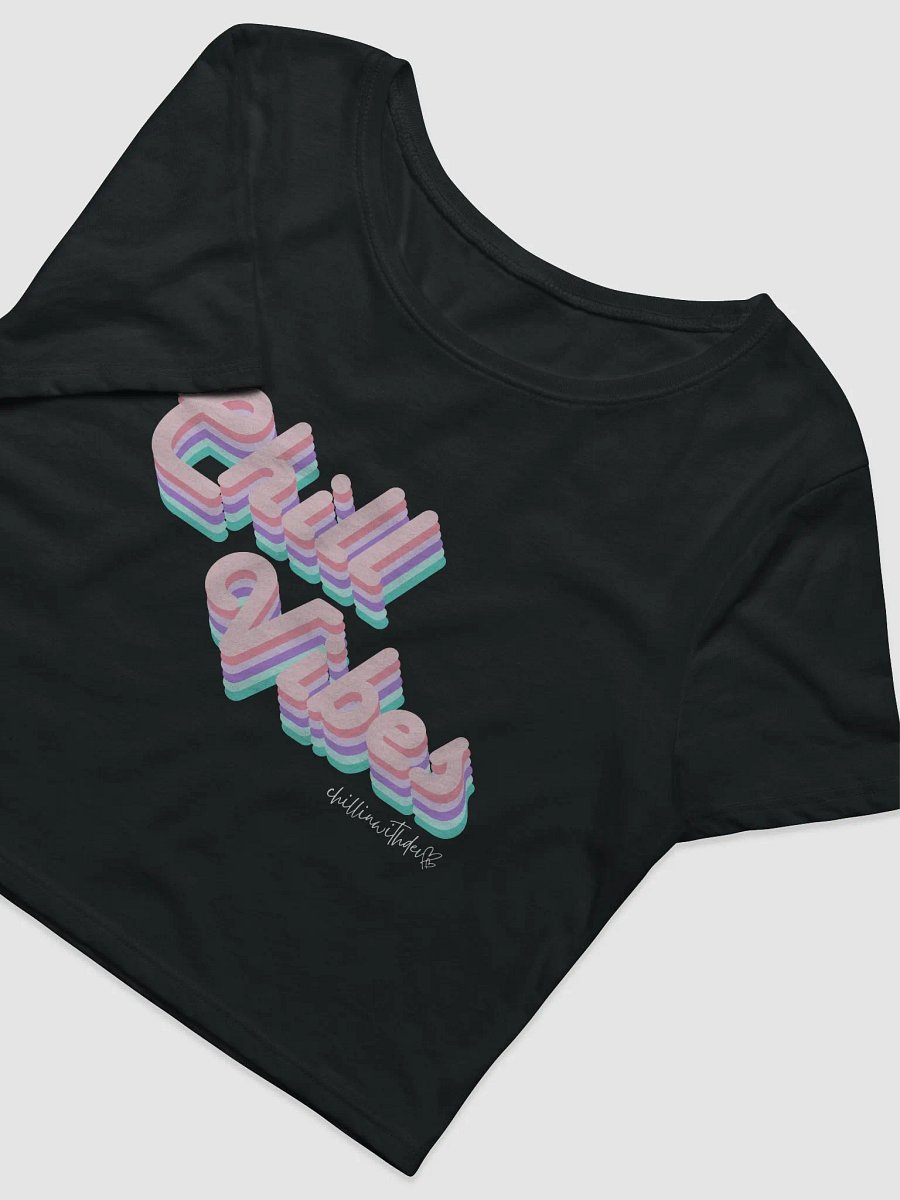 Retro Chill Vibes Cropped Tee (Dark) product image (2)