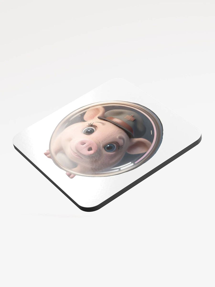 Whimsical Piggy Hat Cork Coaster product image (3)
