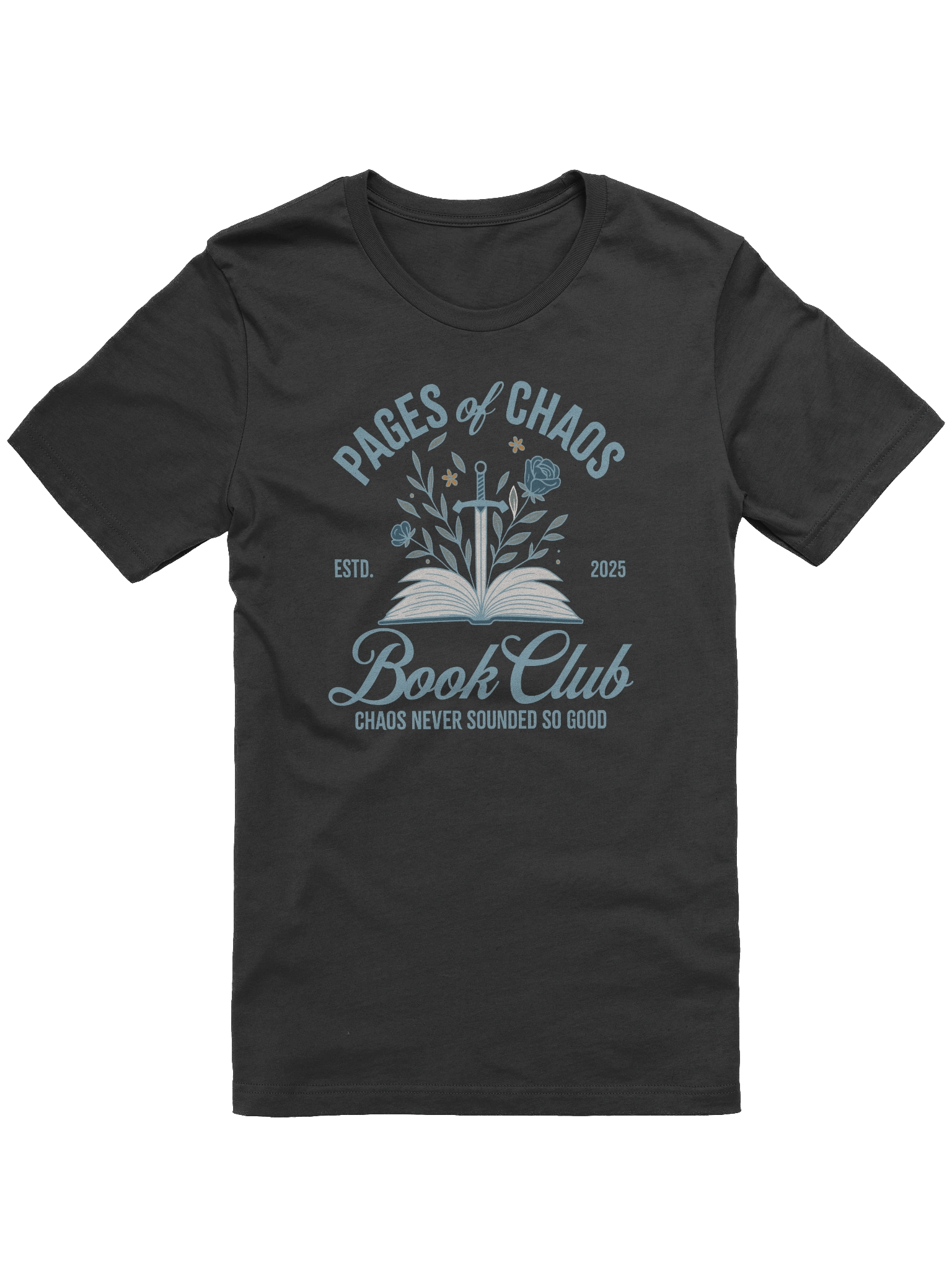 Pages of Chaos Book Club Tee (Dark) product image (3)