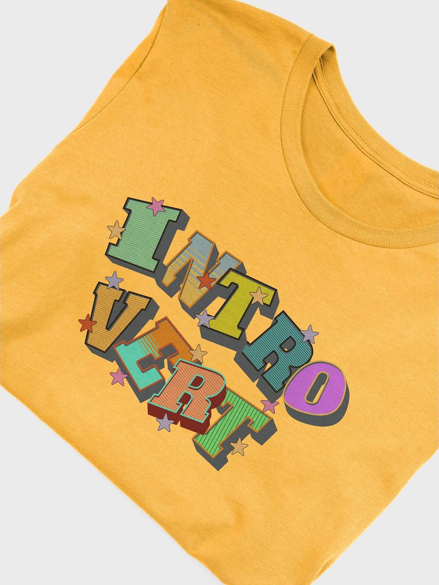 Introvert Block Letter Galaxy T-Shirt product image (3)