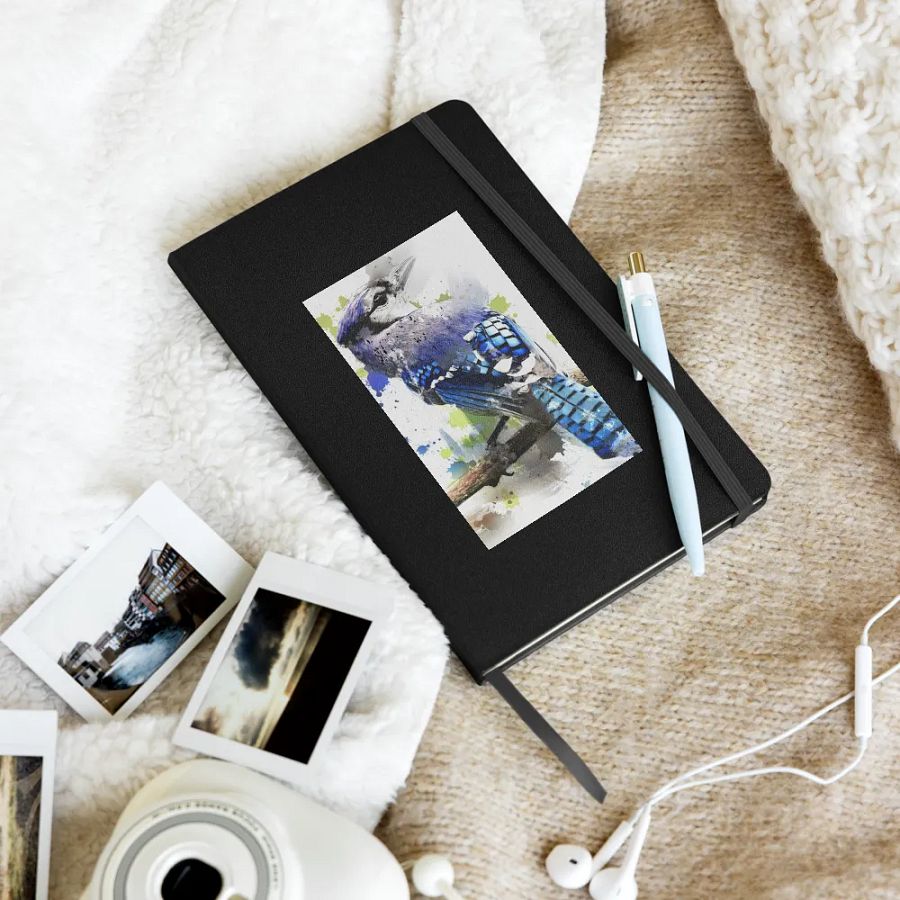 Vibrant Blue Jay Hardcover Notebook product image (13)