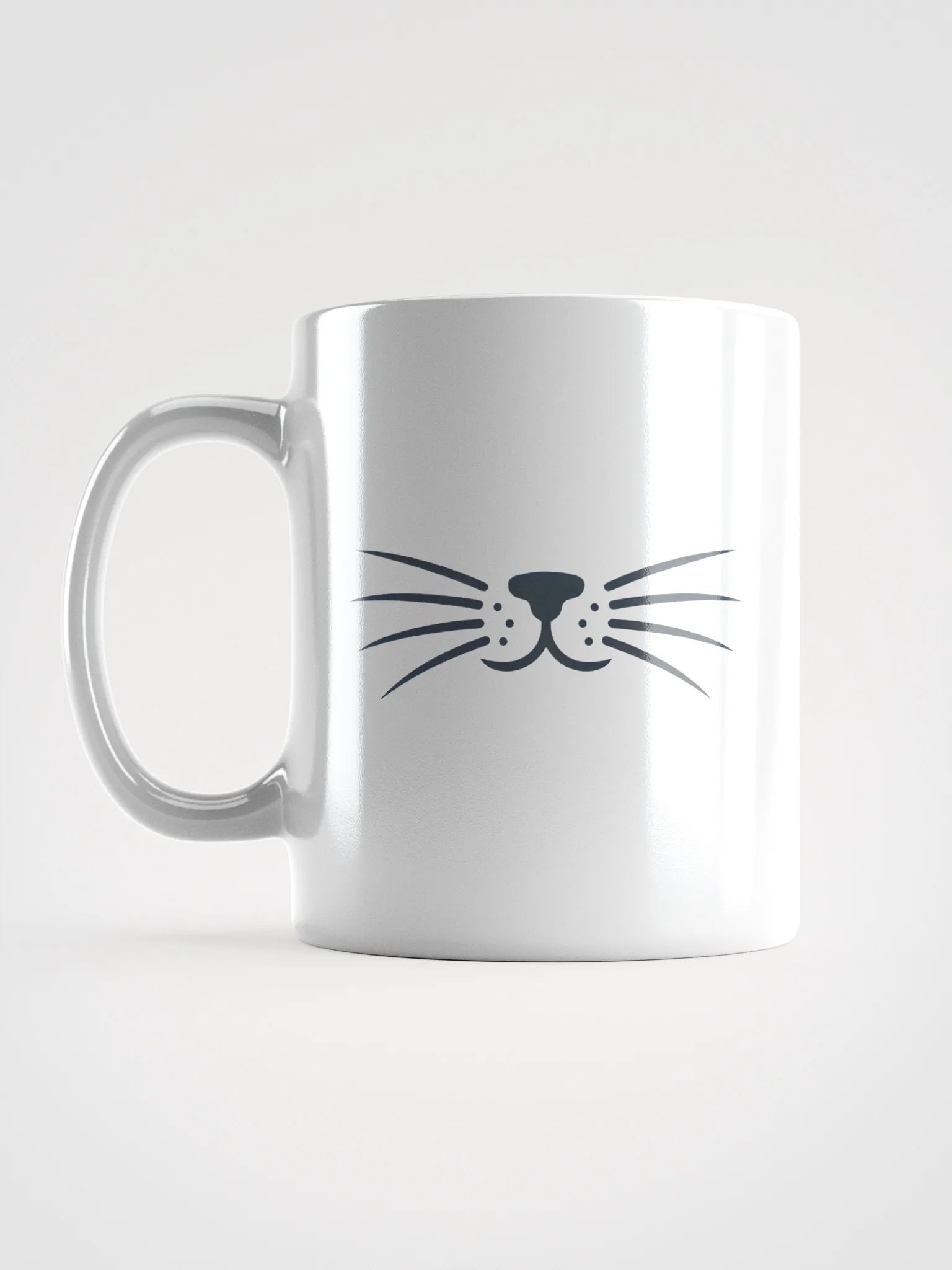 Minimalist Cat Whiskers Coffee Mug - Cute Cat Lover Gift product image (6)
