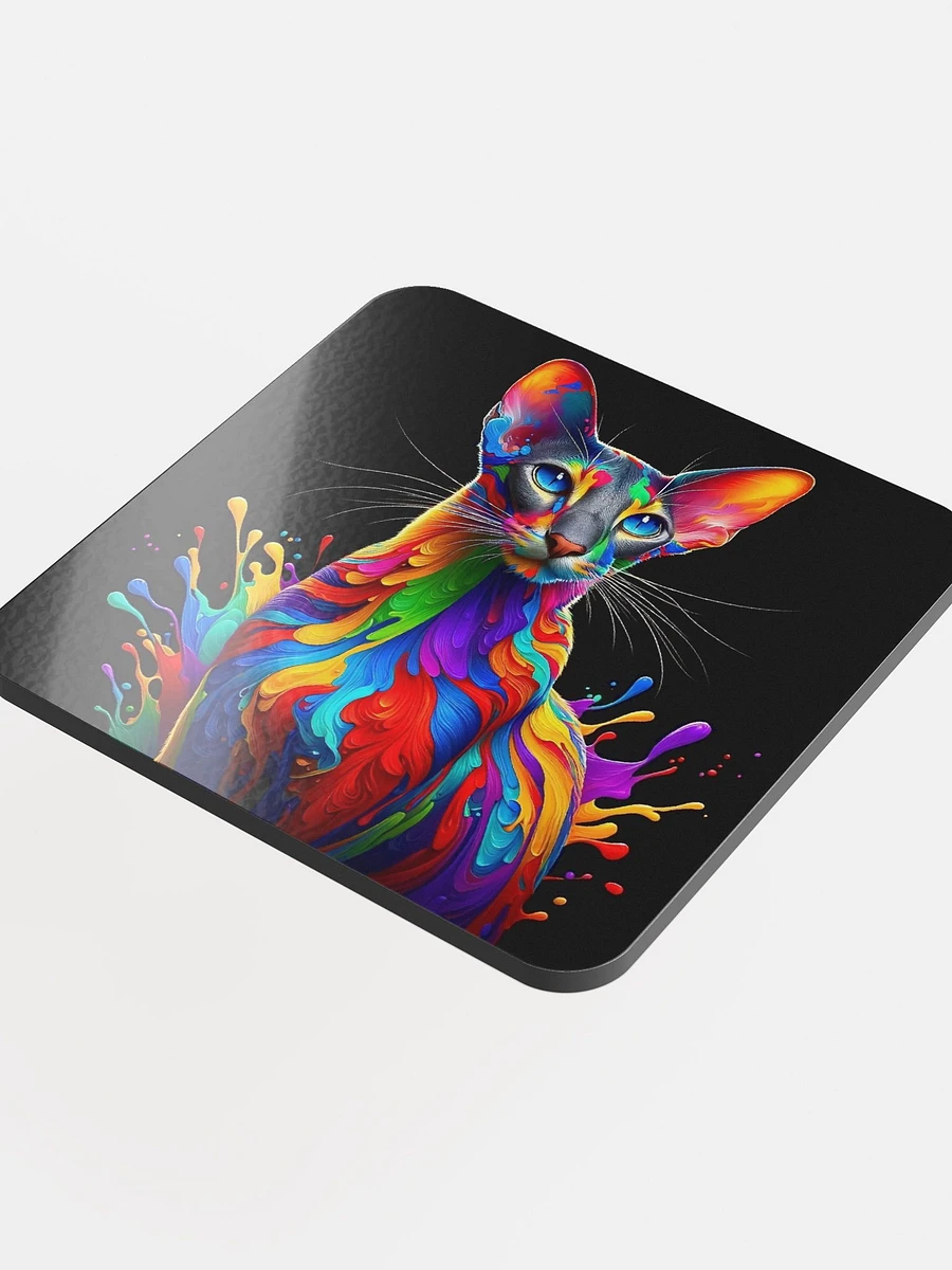 Glossed Cork Coaster: Oriental Shorthair product image (4)