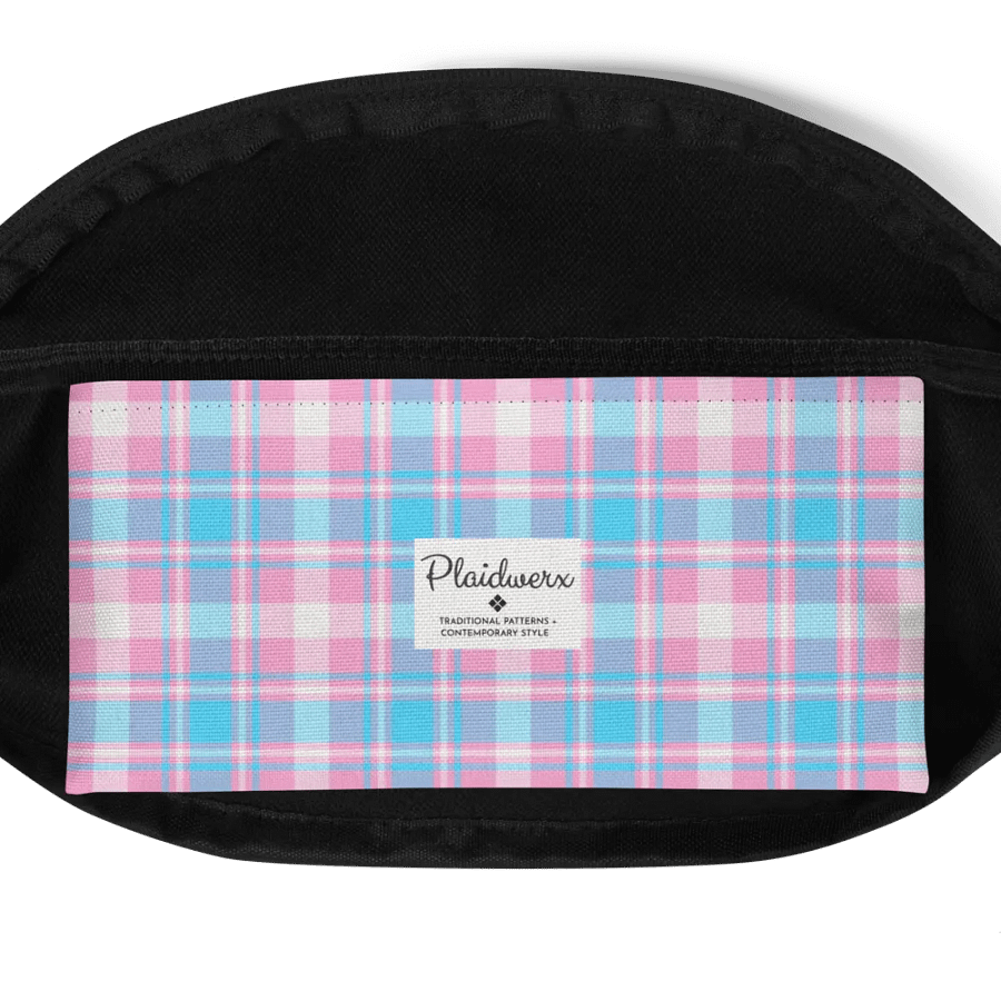 Baby Blue, Pink, and White Plaid Fanny Pack product image (6)