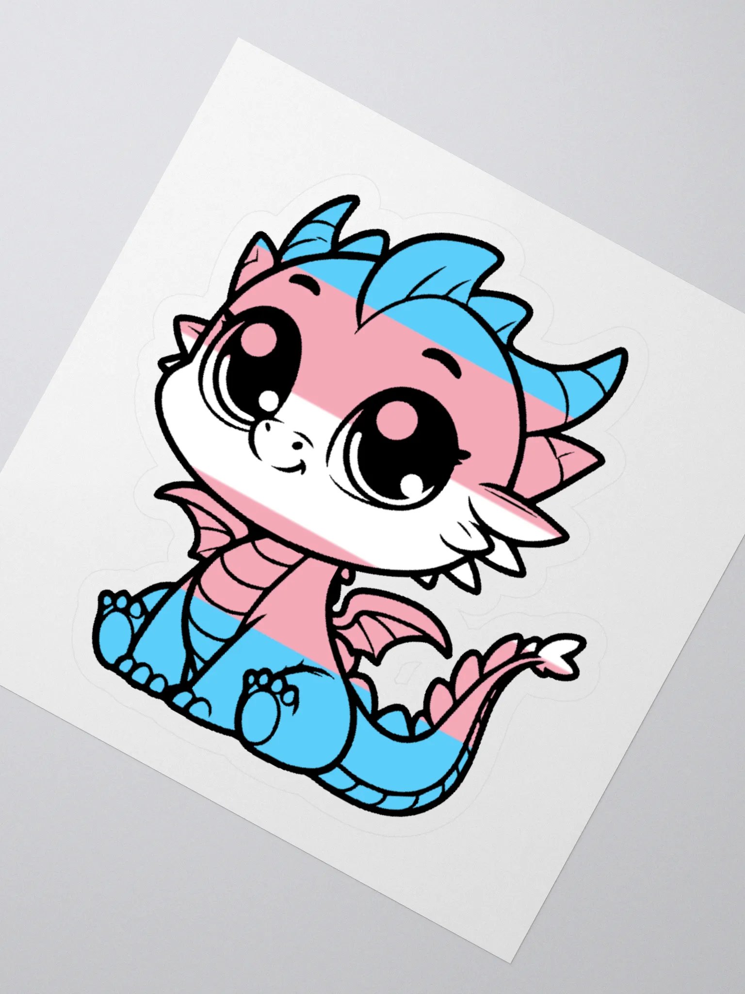 Transgender Pride Dragon Sticker product image (2)