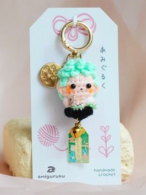 Green Haired Swordman - Keychain product image (1)