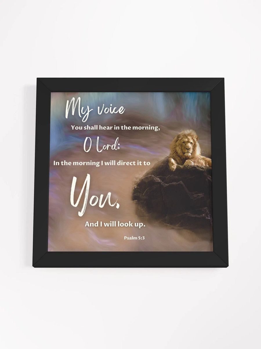 My Voice You Shall Hear ... Framed Print product image (4)