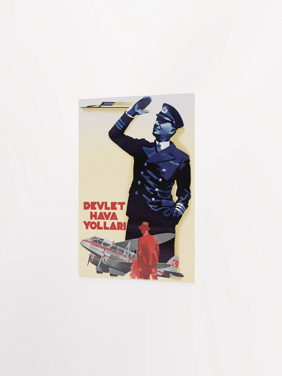 Istanbul, Turkey, 1937 (Devlet Hava Yolları) — retro vintage travel poster product image (7)
