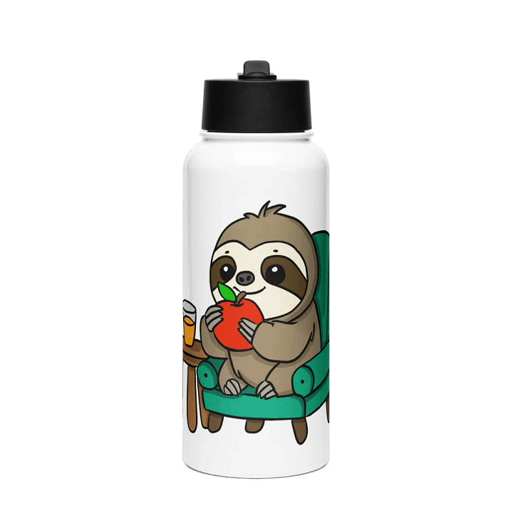 Stainless Steel Water bottle With Straw - Eating product image (1)