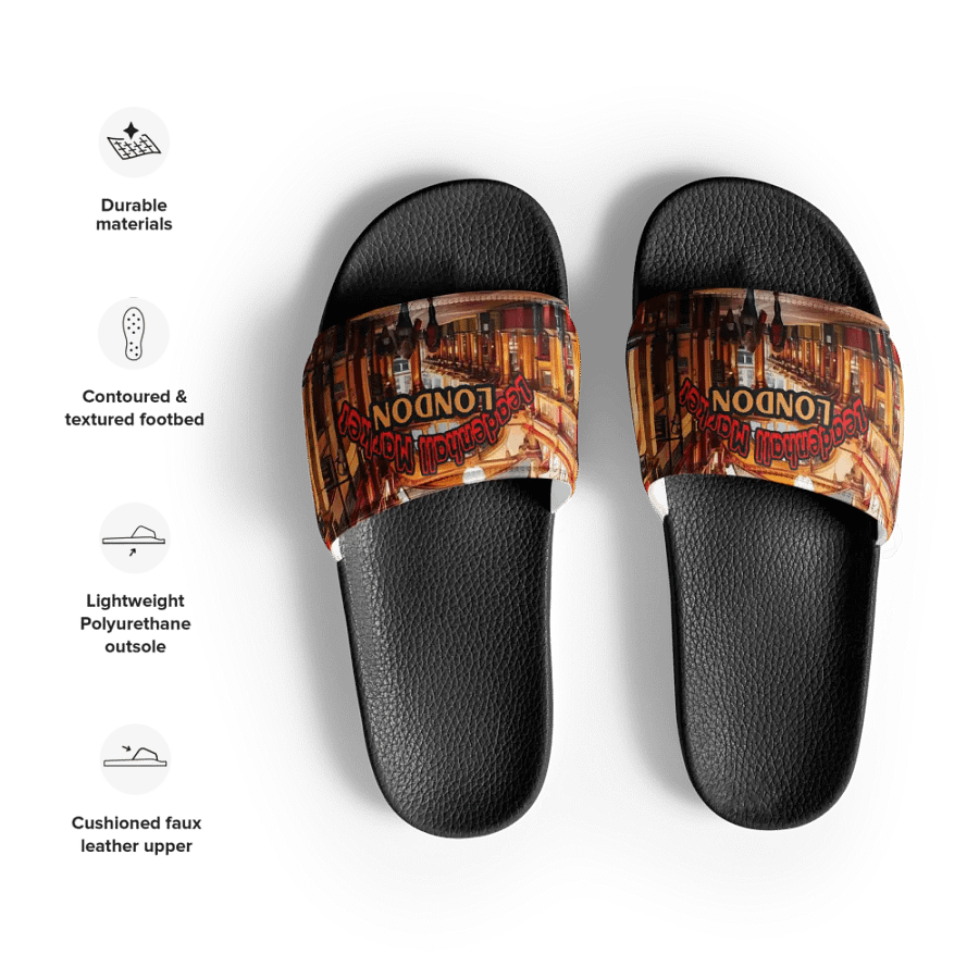 Leadenhall Market London All Over Print Womens Slides product image (10)